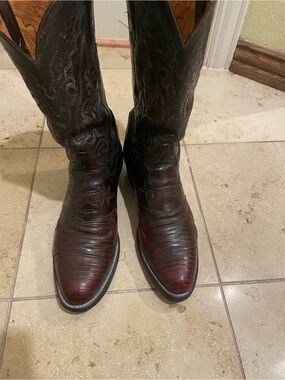 Lucchese Lizard  10D Cowboy Boots